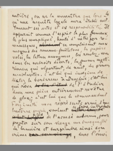 Manuscrit J'accuse Zola P4