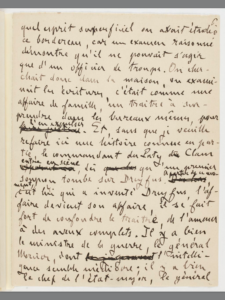 Manuscrit de J'accuse Zola P6